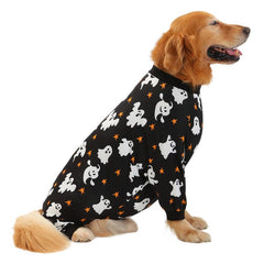 HDE Dog Pajamas - One-Piece Jumpsuit Pjs for Medium to 3XL Large Breed Dogs Husky Clothes Costume