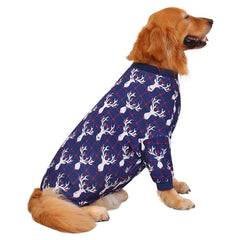 HDE Dog Pajamas - One-Piece Jumpsuit Pjs for Medium to 3XL Large Breed Dogs Husky Clothes Costume