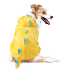 Dog Dinosaur Design Costume Green Pet Clothes for Cat Small Medium Large Dog