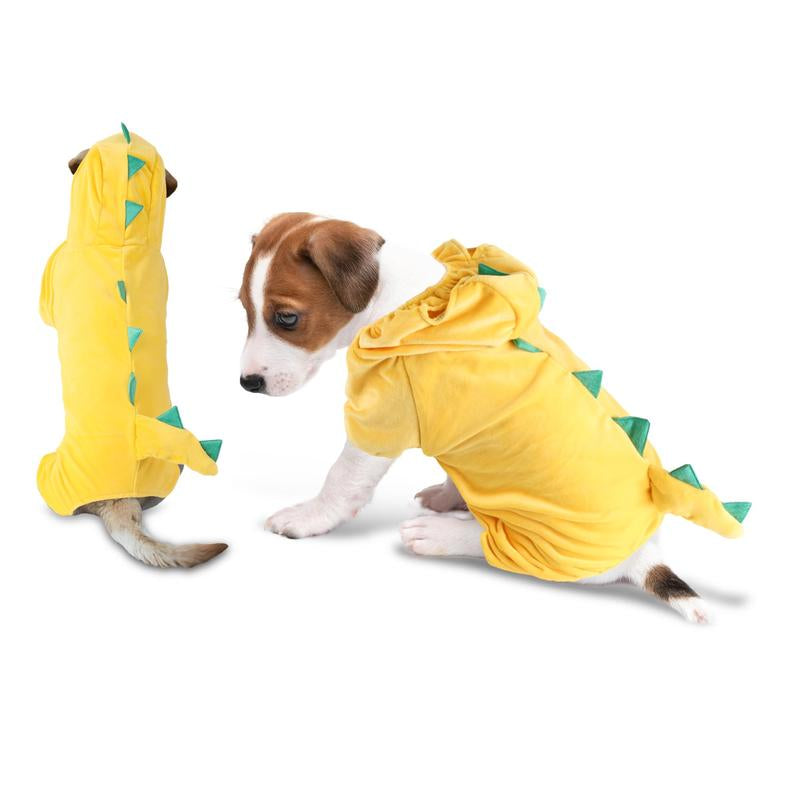 Dog Dinosaur Design Costume Green Pet Clothes for Cat Small Medium Large Dog