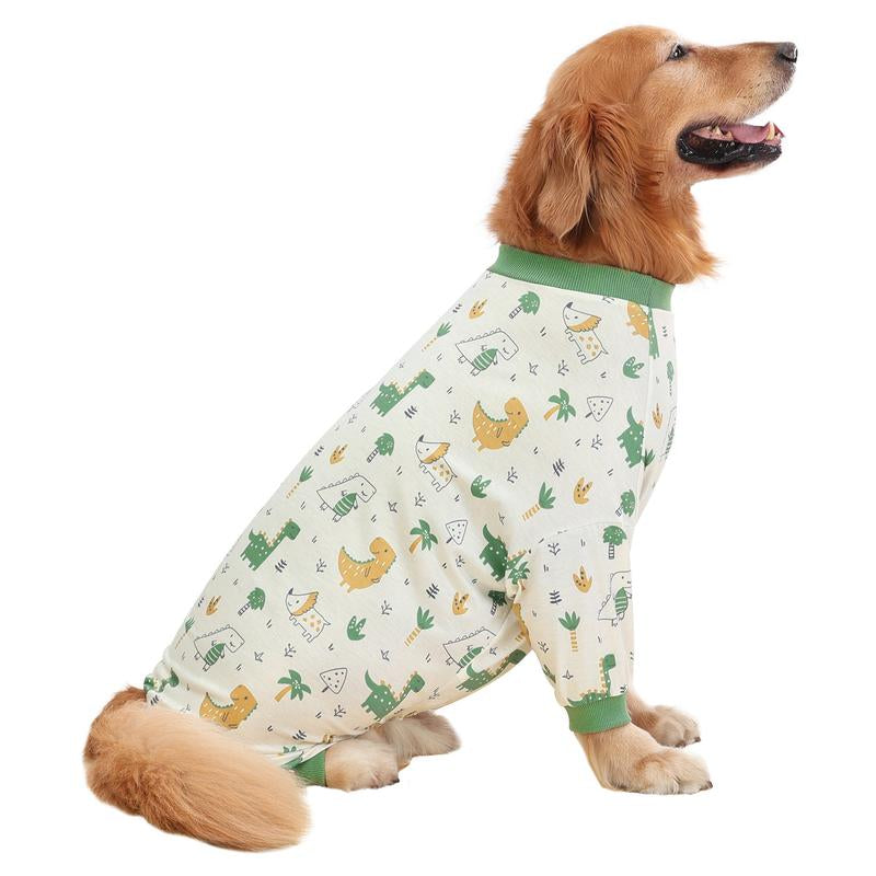HDE Dog Pajamas - One-Piece Jumpsuit Pjs for Medium to 3XL Large Breed Dogs Husky Clothes Costume