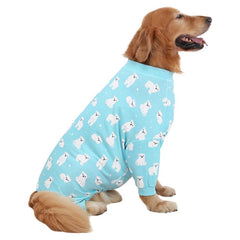 HDE Dog Pajamas - One-Piece Jumpsuit Pjs for Medium to 3XL Large Breed Dogs Husky Clothes Costume