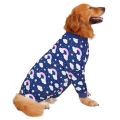 HDE Dog Pajamas - One-Piece Jumpsuit Pjs for Medium to 3XL Large Breed Dogs Husky Clothes Costume