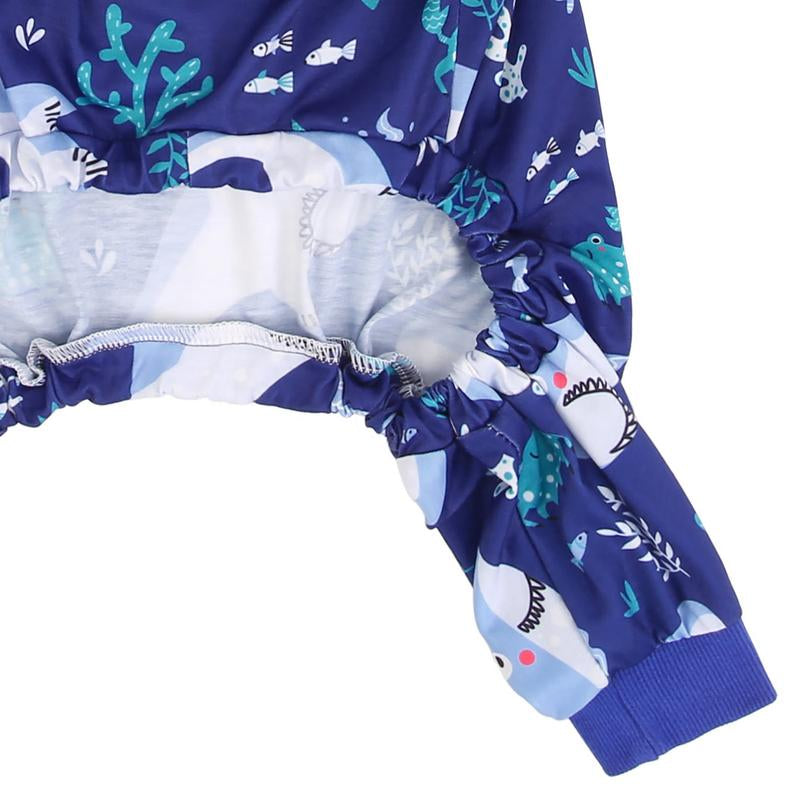 HDE Dog Pajamas - One-Piece Jumpsuit Pjs for Medium to 3XL Large Breed Dogs Husky Clothes Costume