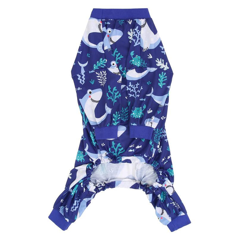 HDE Dog Pajamas - One-Piece Jumpsuit Pjs for Medium to 3XL Large Breed Dogs Husky Clothes Costume