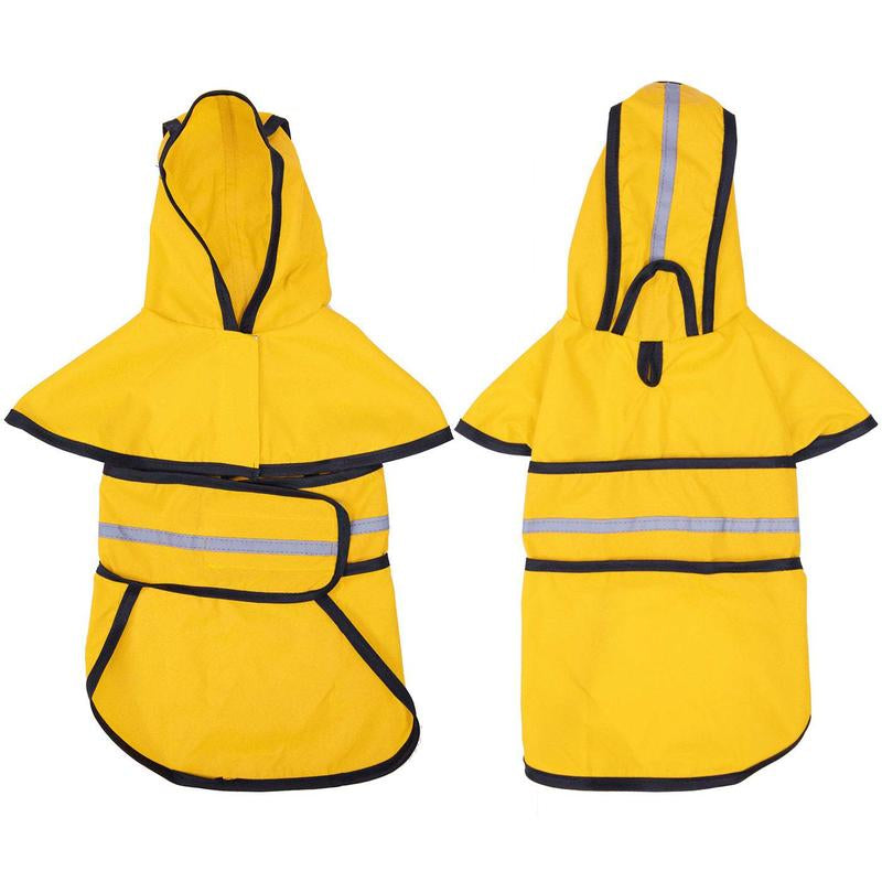 HDE Dog Raincoat Hooded Slicker Poncho for Small to X-Large Dogs and Puppies - Waterproof and Reflective