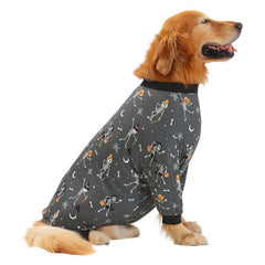 HDE Dog Pajamas - One-Piece Jumpsuit Pjs for Medium to 3XL Large Breed Dogs Husky Clothes Costume