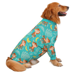 HDE Dog Pajamas - One-Piece Jumpsuit Pjs for Medium to 3XL Large Breed Dogs Husky Clothes Costume