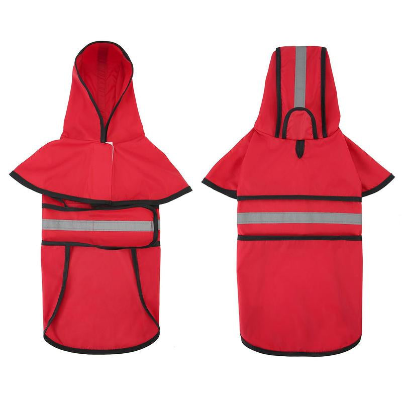 HDE Dog Raincoat Hooded Slicker Poncho for Small to X-Large Dogs and Puppies - Waterproof and Reflective