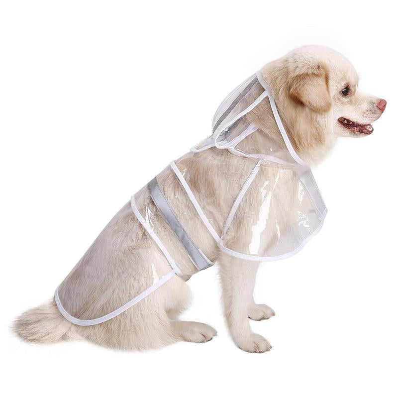 HDE Dog Raincoat Hooded Slicker Poncho for Small to X-Large Dogs and Puppies - Waterproof and Reflective