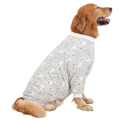 HDE Dog Pajamas - One-Piece Jumpsuit Pjs for Medium to 3XL Large Breed Dogs Husky Clothes Costume