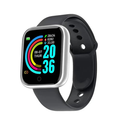 Versatile Waterproof Smart Watch for All - Fitness Tracker & Electronic Clock for Men, Women, & Kids - Compatible with Xiaomi & Huawei