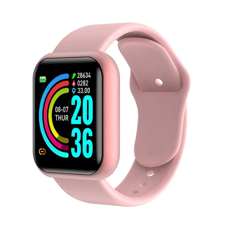 Versatile Waterproof Smart Watch for All - Fitness Tracker & Electronic Clock for Men, Women, & Kids - Compatible with Xiaomi & Huawei