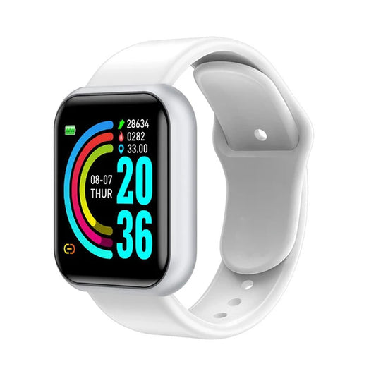 Versatile Waterproof Smart Watch for All - Fitness Tracker & Electronic Clock for Men, Women, & Kids - Compatible with Xiaomi & Huawei